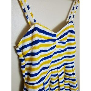 Jack Blue & Yellow Spaghetti Strap Dress